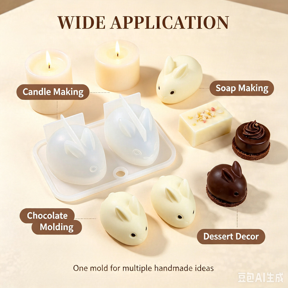 Molde de Silicona 3D de Conejo - Candle Making Tutorial reseña y precio