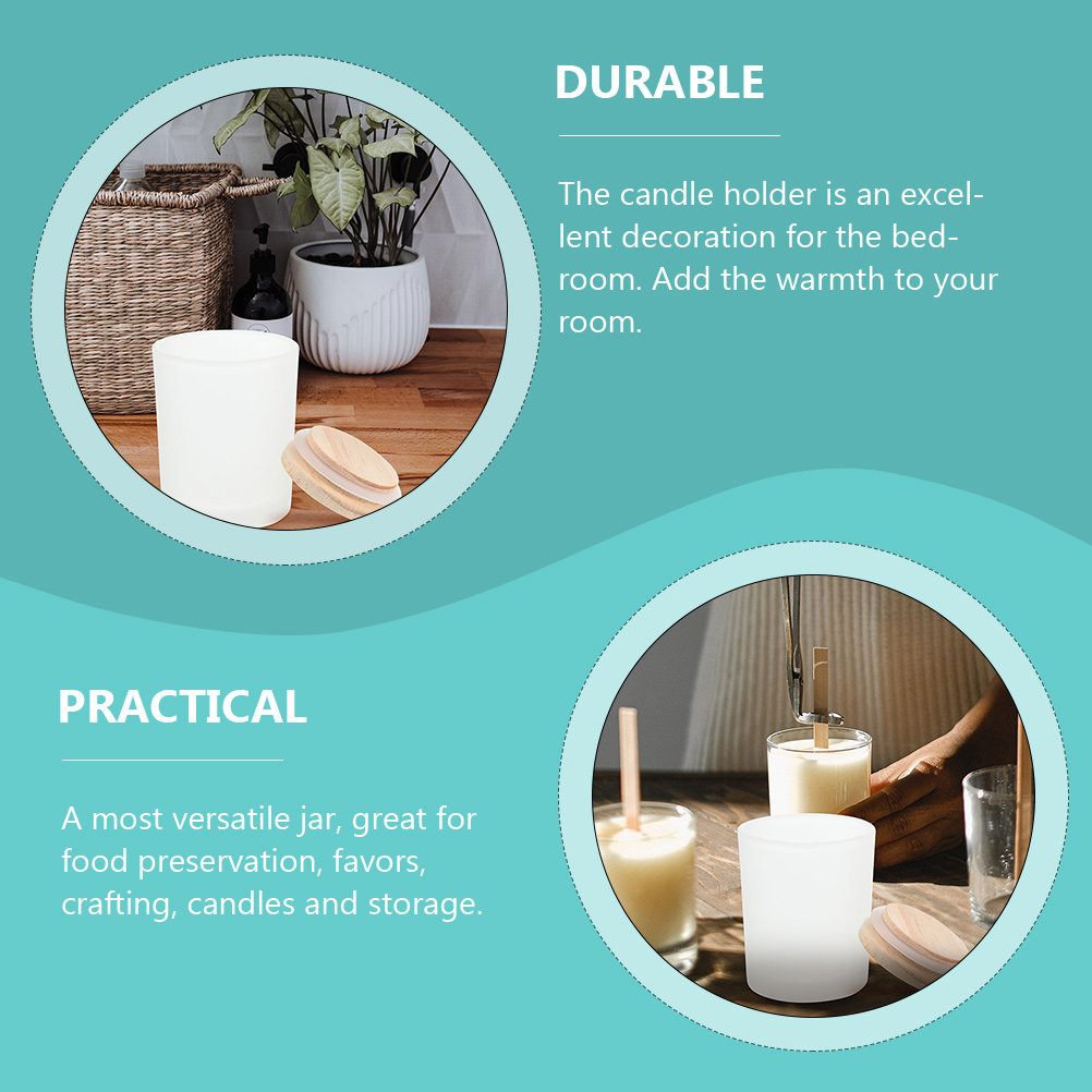 Frasco de vidrio grueso con ta - Candle Making Jars With Lids reseña y precio