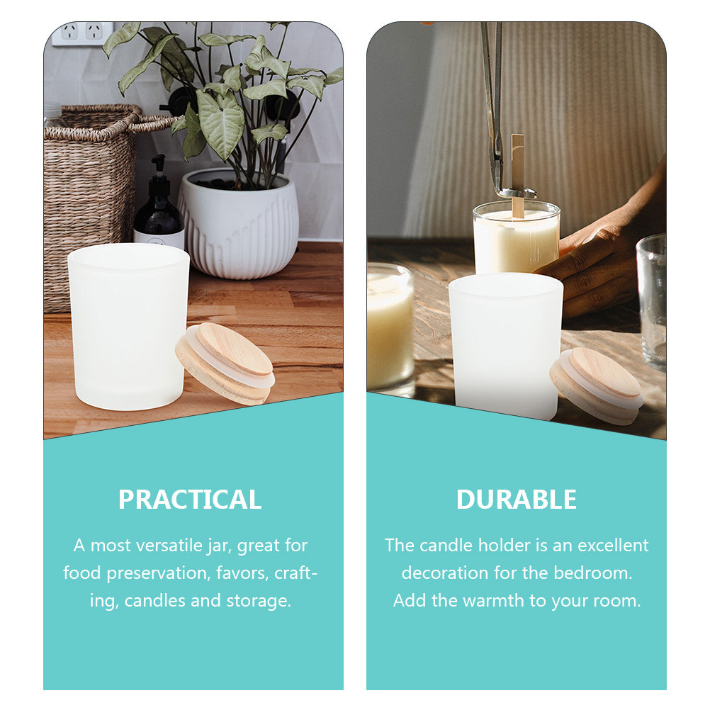 Frasco de vidrio grueso con ta - Candle Making Jars With Lids reseña y precio
